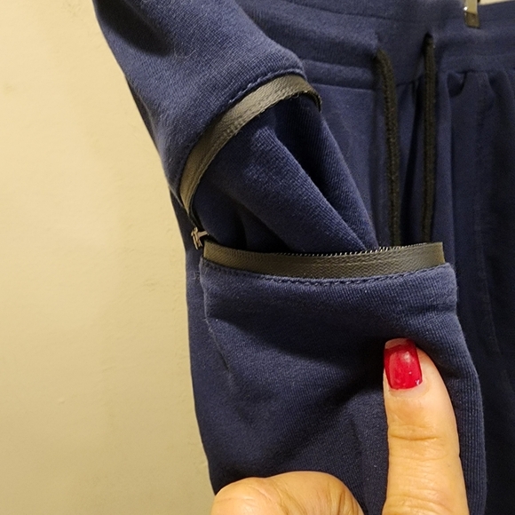 BROKIG  Navy Blue Mens Sidelock Gym Workout Running Shorts with Pockets Size L - Picture 7 of 10